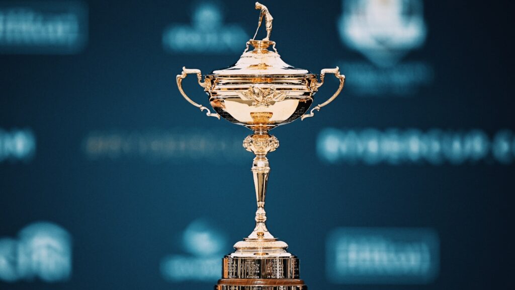 Ryder cup golf trophy